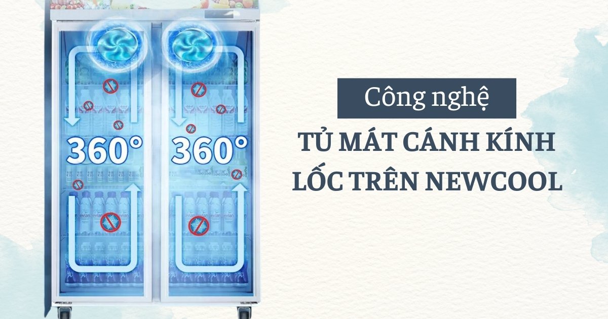 Khám Phá 4+ Công Nghệ Nổi Bật Của Tủ Mát Cánh Kính Lốc Trên NEWCOOL