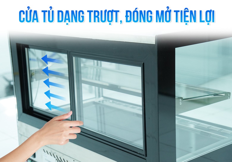 Cửa trượt ngang đóng/mở tiện lợi từ phía sau Cửa trượt ngang đóng/mở tiện lợi từ phía sau