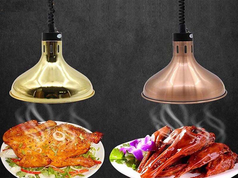 Đèn hâm nóng thường được sử dụng cho các món nướng, chiên rán