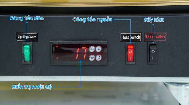 Bảng điều khiển tủ mát Luxury TMLT-1CK Bảng điều khiển tủ mát Luxury TMLT-1CK