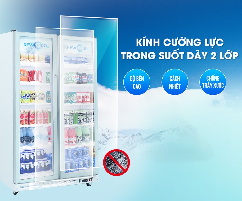 Cánh tủ bằng kính cường lực 2 lớp dày dặn, chịu lực tốt Cánh tủ bằng kính cường lực 2 lớp dày dặn, chịu lực tốt
