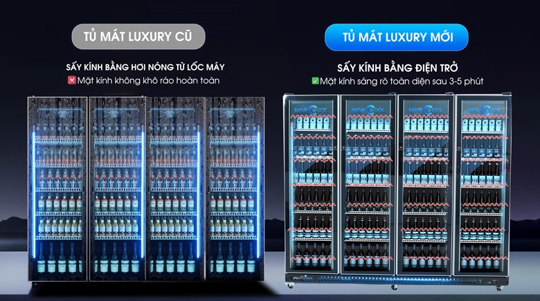 Hệ thống sưởi kính bằng điện trở, cho mặt kính sáng rõ toàn diện
