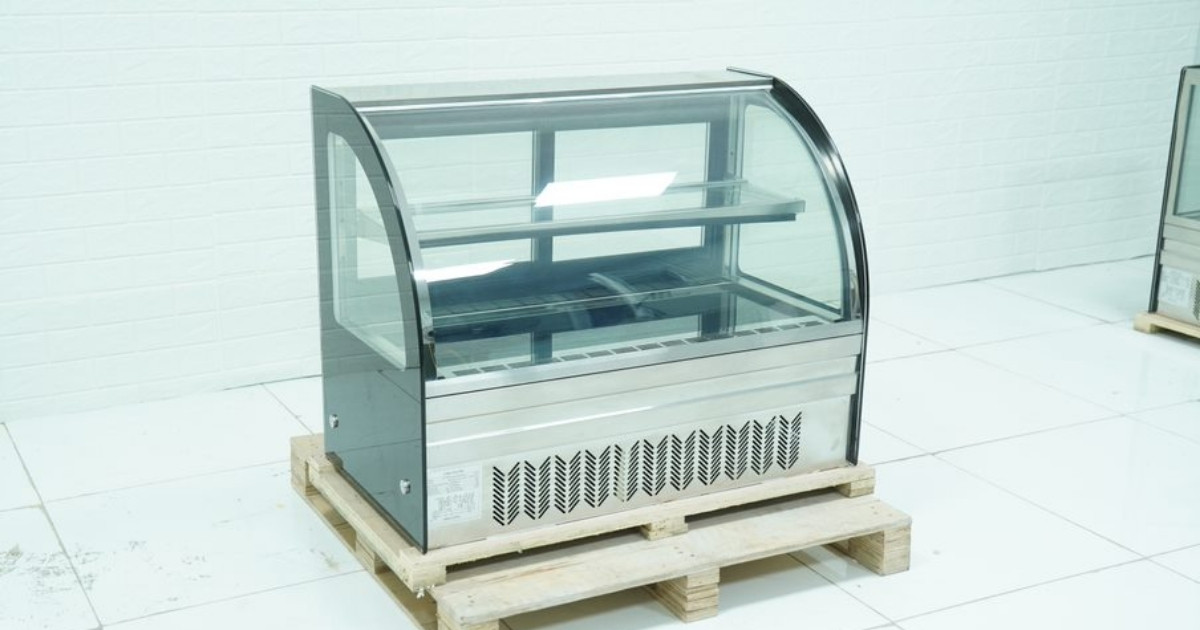 Đánh giá chi tiết tủ bánh kem 2 tầng kính cong DG-TY900