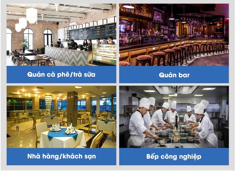 Máy làm đá viên cao cấp NEWCOOL phù hợp để sử dụng tại các nhà hàng, quán cafe, quán bar