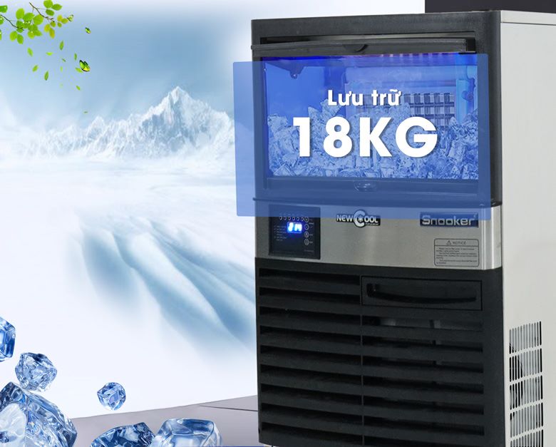 Lưu trữ tối đa lên tới 18kg đá