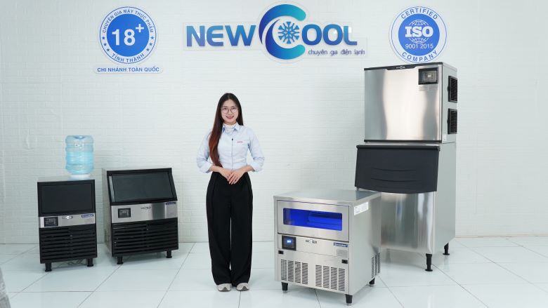 Hình ảnh thực tế máy làm đá viên cao cấp SK-101B