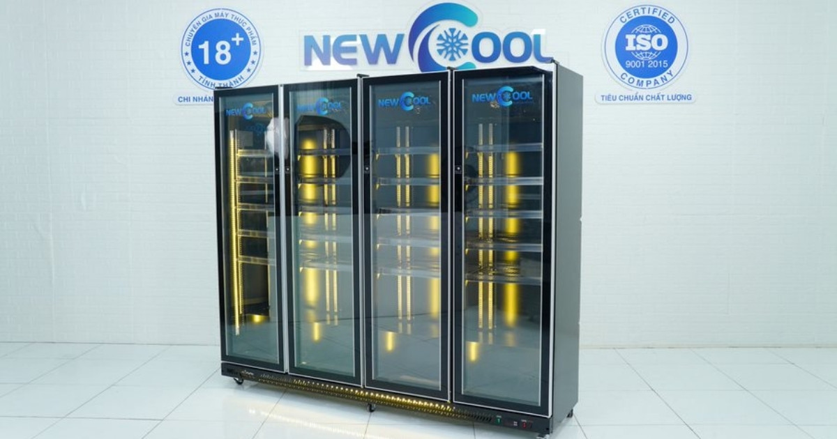 Ưu điểm vượt trội của tủ mát 4 cánh kính NEWCOOL