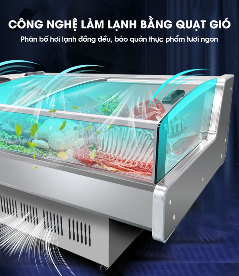 Quạt thổi hơi lạnh phân bổ đồng đều đến mọi vị trí trong khoang tủ, bảo quản thực phẩm tươi ngon lâu Quạt thổi hơi lạnh phân bổ đồng đều đến mọi vị trí trong khoang tủ, bảo quản thực phẩm tươi ngon lâu