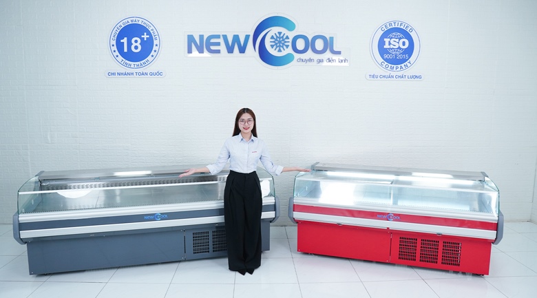 Thực tế các mẫu tủ mát trưng bày thịt cá không cửa NEWCOOL Thực tế các mẫu tủ mát trưng bày thịt cá không cửa NEWCOOL