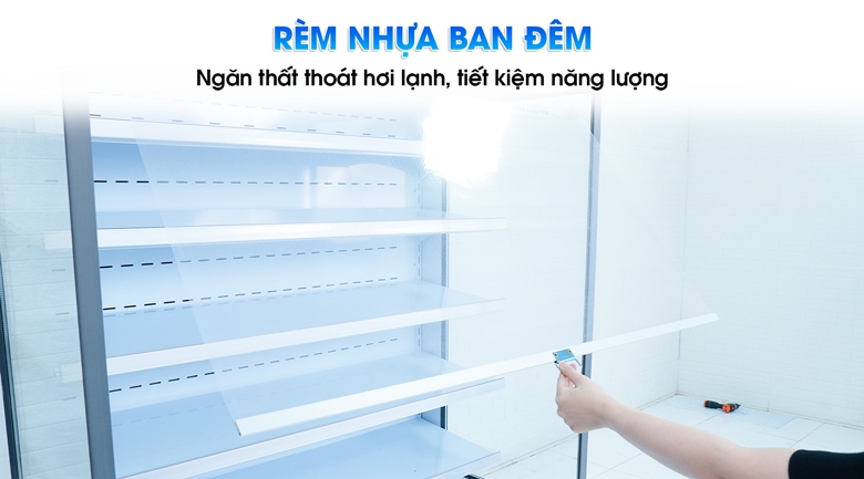 Rèm nhựa kéo kín vào ban đêm, ngăn thất thoát hơi lạnh Rèm nhựa kéo kín vào ban đêm, ngăn thất thoát hơi lạnh