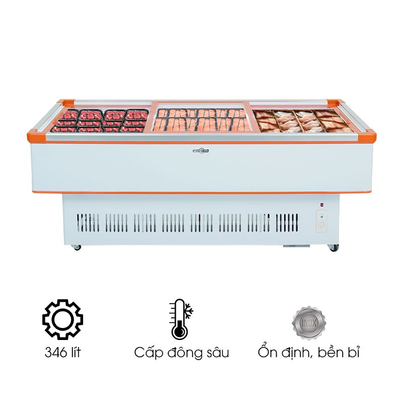Tủ đông nằm kính phẳng 2m DLCD-2 NEWCOOL