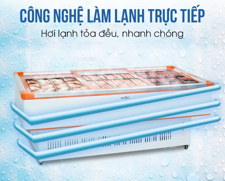 Công nghệ làm lạnh trực tiếp, hơi lạnh lan tỏa đều