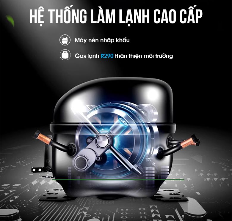 Hệ thống làm lạnh cao cấp, bền bỉ