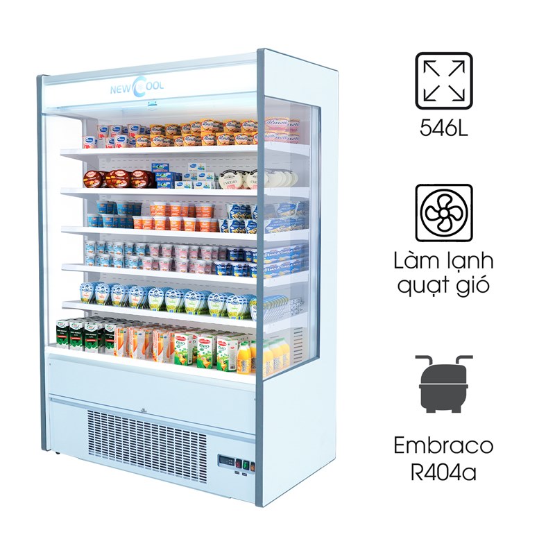Tủ mát trưng bày siêu thị 1m3 SLG-1250FPX