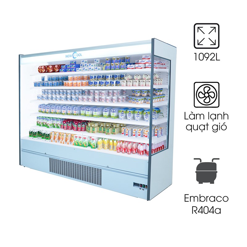 Tủ mát trưng bày siêu thị 2m5 SLG-2500FPX
