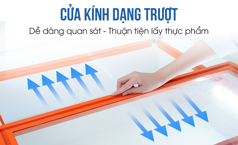 Cửa kính cường lực dạng trượt tiện lợi