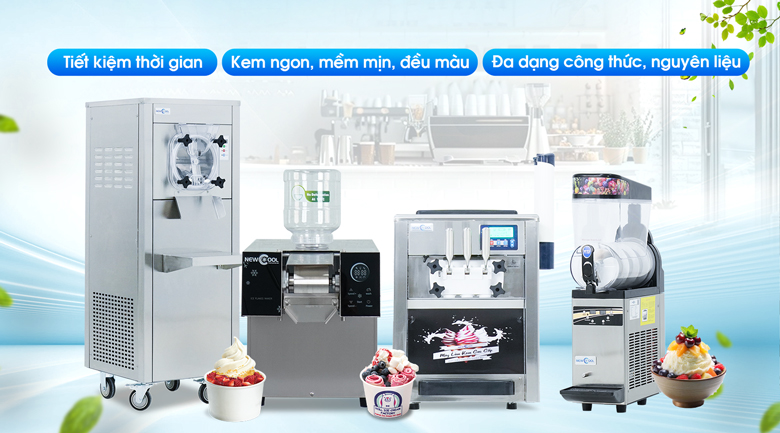 Máy làm kem NEWCOOL có thể đáp ứng nhu cầu của mọi khách hàng