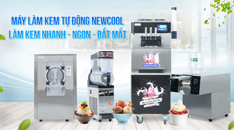 Hình ảnh các loại máy làm kem NEWCOOL