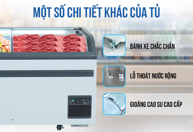Các chi tiết khác của tủ đông nằm 1m2 WD4-538