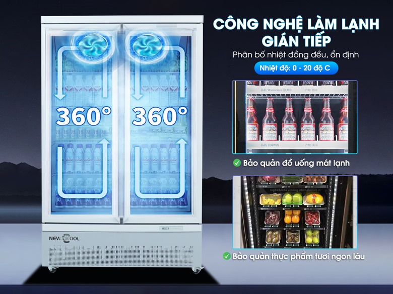 Công nghệ làm lạnh bằng quạt gió, phân bố nhiệt đồng đều và ổn định
