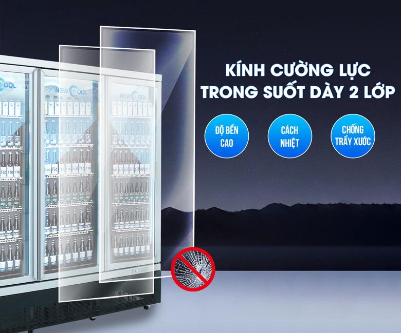 Cánh tủ bằng kính cường lực 2 lớp dày dặn, chịu lực tốt Cánh tủ bằng kính cường lực 2 lớp dày dặn, chịu lực tốt