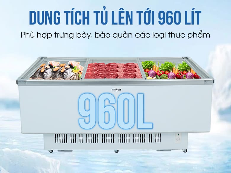 Dung tích lớn, bảo quản đa dạng thực phẩm