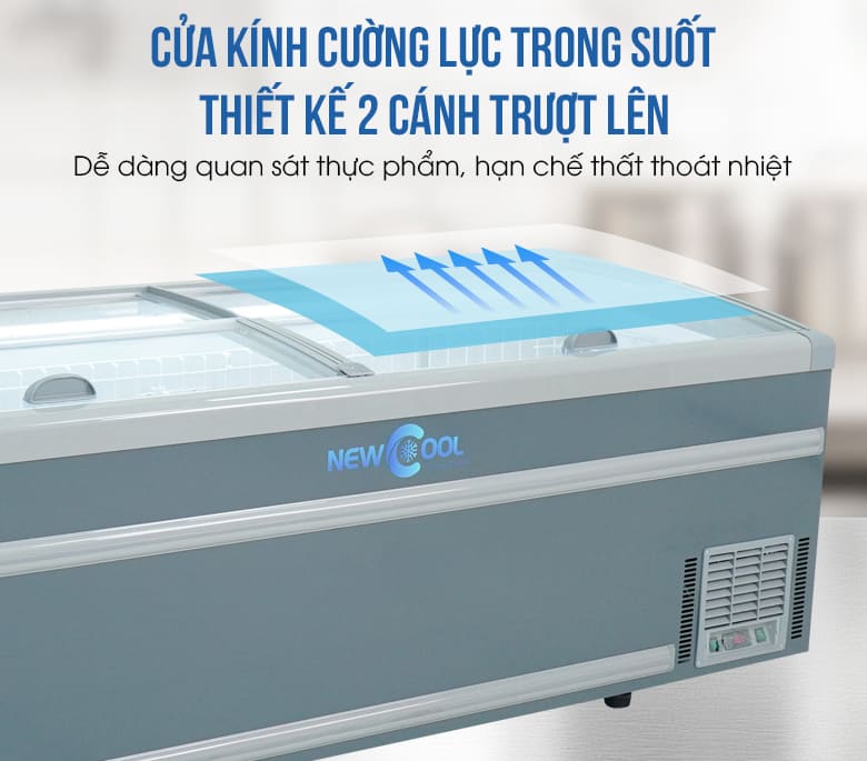 Cửa kính thiết kế 2 cánh trượt lên