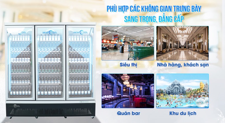 Tủ mát 3 cánh kính KXG-1880 được ưa chuộng trong nhiều cơ sở kinh doanh Tủ mát 3 cánh kính KXG-1880 được ưa chuộng trong nhiều cơ sở kinh doanh