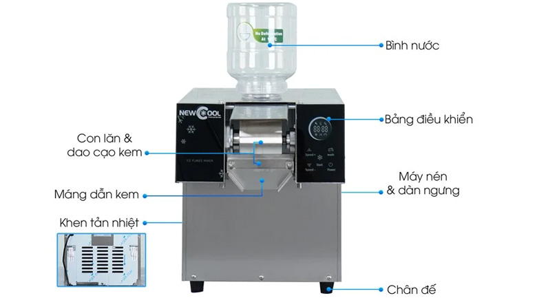 máy làm kem tươi kinh doanh nhỏ bingsu XSL-2600CU