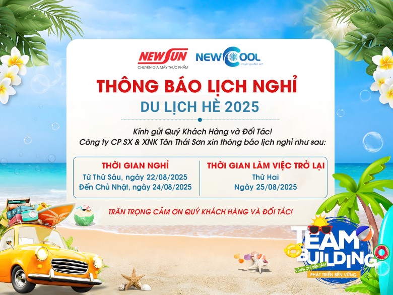 Điện Lạnh NEWCOOL Thông Báo Lịch Nghỉ Du Lịch Hè 2025