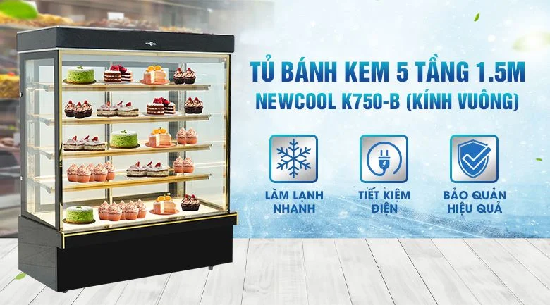tủ bánh quán cafe K750-B