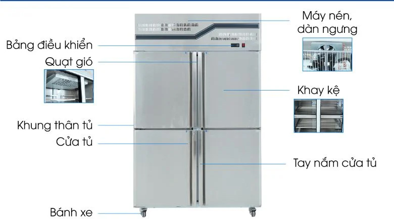 tủ mát trưng bày trái cây 40D4F