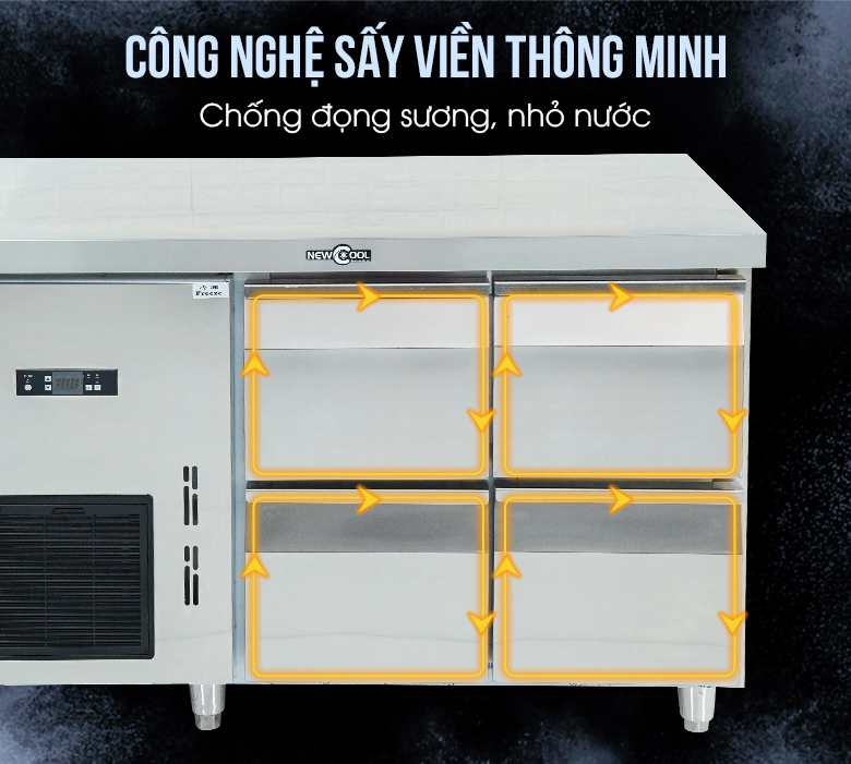 Sàn nhà luôn khô ráo nhờ công nghệ sấy viền hiện đại