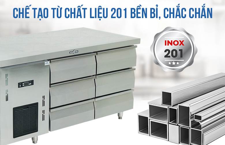 Chế tạo từ chất liệu inox 201 cứng cáp, khó han gỉ