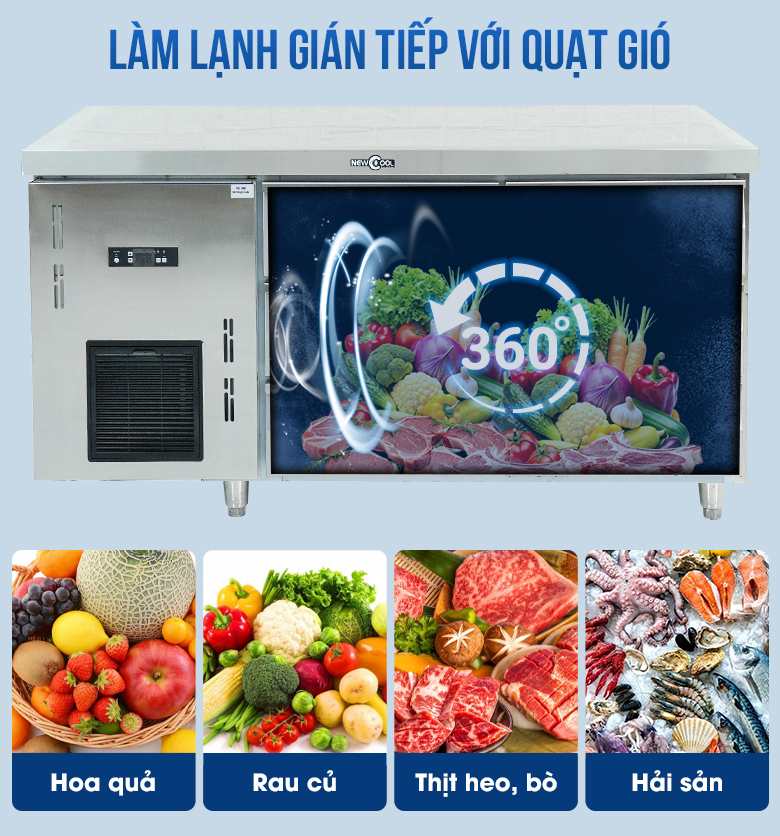 Hơi lạnh được lưu thông và phân bổ đồng đều khắp tủ lưu trữ