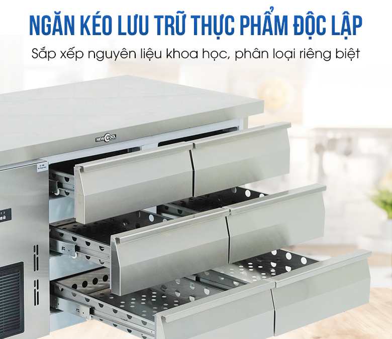 Bảo quản thực phẩm riêng biệt, khoa học theo từng ngăn