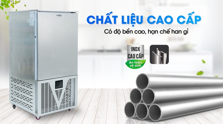 Chất liệu inox cao cấp, có độ bền cao