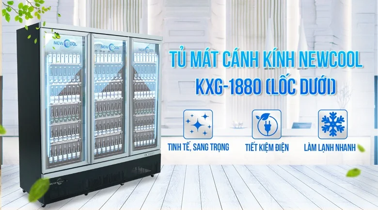 tủ mát cho tiệm tạp hóa KXG-1880
