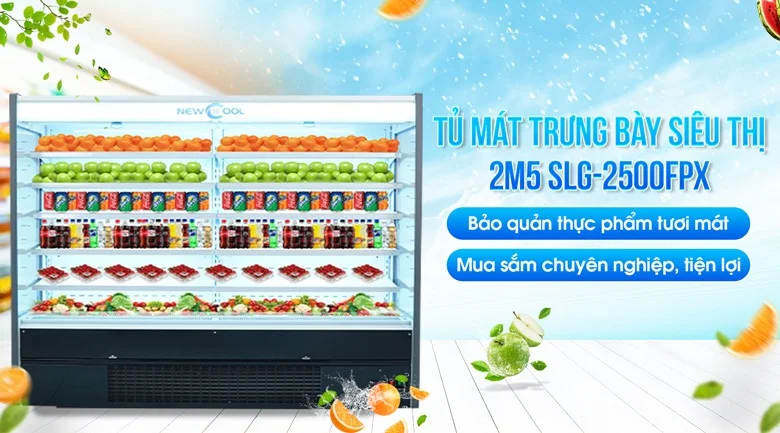 tủ trưng bày thịt nguội SLG 2500 FPX