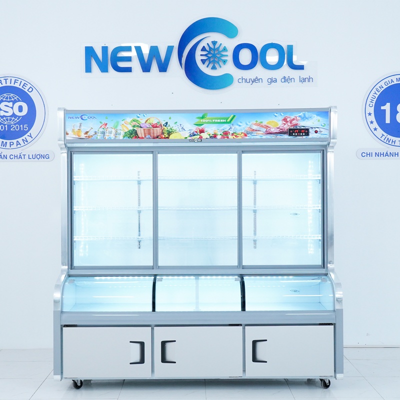 Tủ Trưng Bày 3 Chế Độ 1M8 HY-1800W (Mát, Đông Mềm, Đông Lạnh) - 0