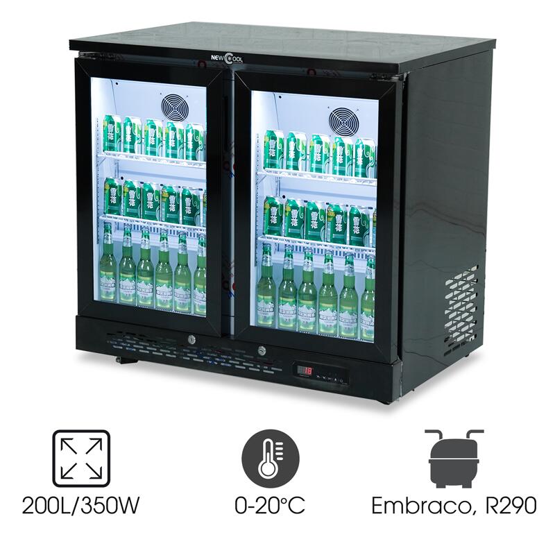 Tủ mát quầy bar 2 cánh 200L THWA2
