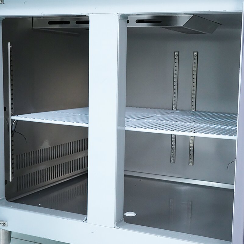 Bàn đông lạnh 2 cánh inox 1m2 (có quạt gió) GZT012.002 - 3