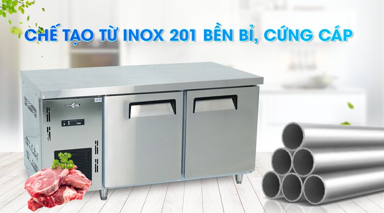 Sử dụng bền bỉ, dễ vệ sinh nhờ làm từ vật liệu inox 201 Sử dụng bền bỉ, dễ vệ sinh nhờ làm từ vật liệu inox 201