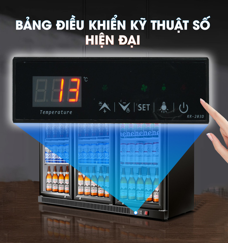 Bảng điều khiển minh họa rõ ràng, dễ thao tác