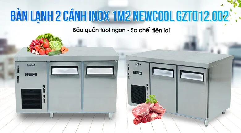 các loại bàn lạnh 1 2 3 cánh có gì khác nhau 2 cánh