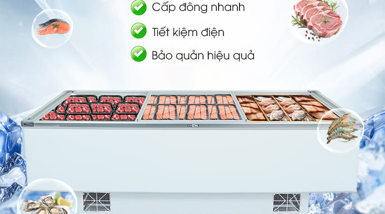 Hướng dẫn cách kiểm tra tủ trưng bày thịt cũ ngoại hình