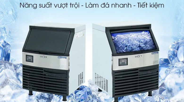 hướng dẫn vệ sinh máy làm đá công nghiệp, làm sạch