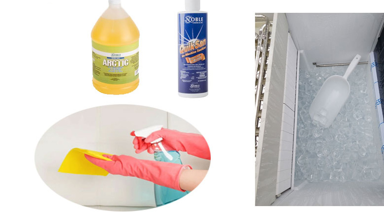 hướng dẫn vệ sinh máy làm đá, dụng cụ