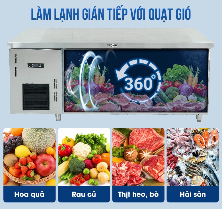 Công nghệ làm lạnh gián tiếp hạn chế đóng tuyết, giữ thực phẩm tươi ngon