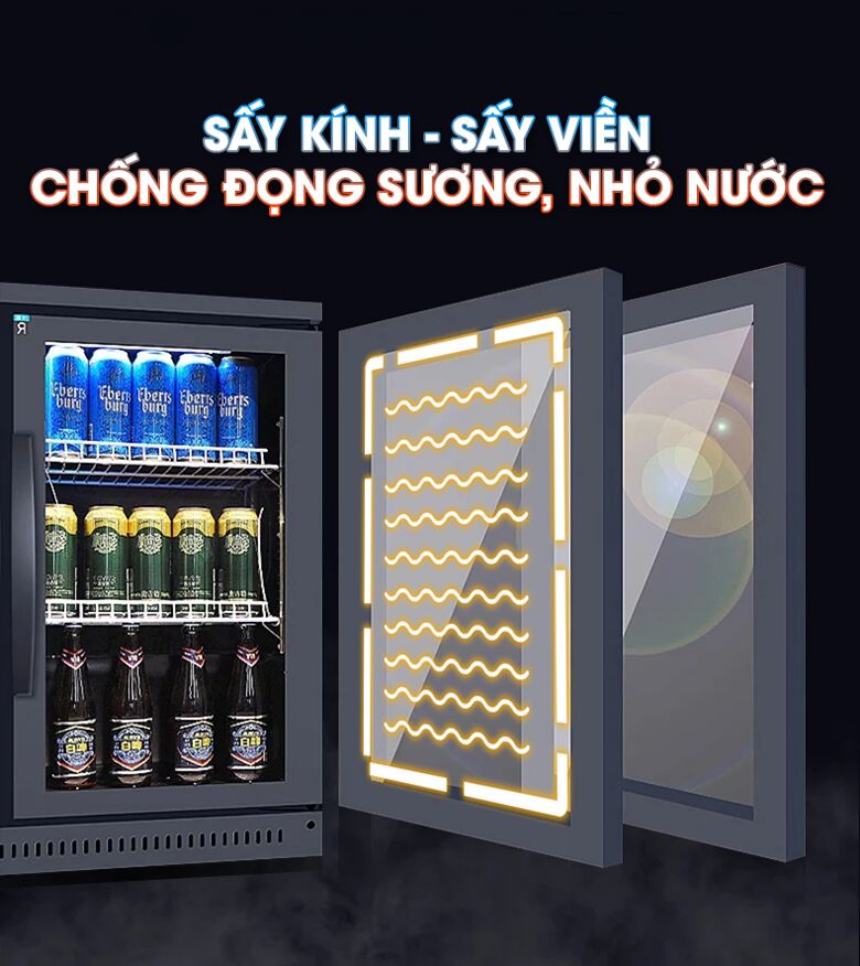 Mặt kính luôn sáng rõ nhờ tính năng sấy kính thông minh